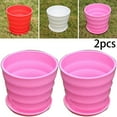 thumbnail image 3 of GLFILL Decorative Plastic Flower Pots Enhance Root Development and Prevent Hovering Red S, 3 of 4