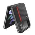 thumbnail image 6 of for Galaxy Z Flip 3 Luxury Case, Military-Grade Drop Protection, Carbon Fiber for Samsung Galaxy Z Flip 3 Shockproof Slim Thin Cover, Support Wireless Charging for Men & Women, Black, 6 of 13