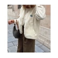 thumbnail image 4 of Womens Fleece Sleeveless Jacket Warm Outerwear with Pockets Cream White M, 4 of 8
