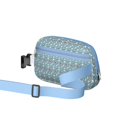 thumbnail image 2 of Light Blue Christmas Snowman Pattern Cute Fanny Packs for Women,Travel Waterproof Crossbody Fanny Bags Waist Purse for Women Anti Theft Adjustable Strap for Running Travel Cycling, 2 of 6