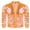 Orange, variant on Men's Metallic Jacket 78S Disco Dance Party Costume Shiny Varsity Zipper Baseball Bomber Jacket