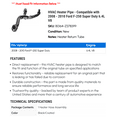thumbnail image 2 of HVAC Heater Line - Compatible with 2008 - 2010 Ford F-250 Super Duty 6.4L V8 2009, 2 of 2
