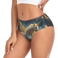 thumbnail image 2 of Balery Starry Sky White Horse Ropa Interior de Algodón para Mujer con Dibujo – Braguitas Cómodas y Elásticas, Estilo Clásico-Large, 2 of 6