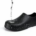 thumbnail image 3 of Pacefley Non-Slip Waterproof Work Shoes  Oil Resistant Breathable Mesh Comfort Chef Footwear Men's & Women's Versions Black Nurse Shoes Lightweight Girl Closed with Laces Anti Slip, 3 of 8