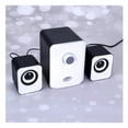 thumbnail image 4 of Bocinas 3.5mm USB Para Computadora Tablet Celular Sonido Estereo Perilla Ilimunada  Blancas, 4 of 5