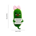 thumbnail image 3 of Mini papa linda con tarjeta positiva, regalos de cumpleaños para un amigo (pepino con pajarita), 3 of 5