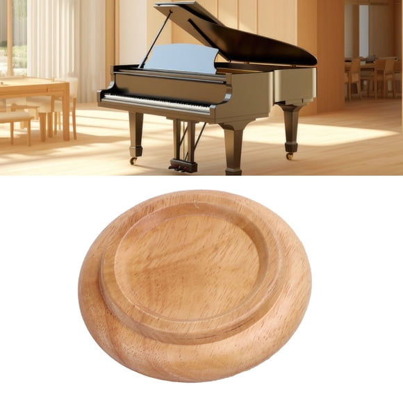 Hardwood 3Pcs Hardwood Piano Caster Cups Floor Protector Sound Proof Non Slip Universal Foot Pads