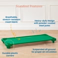 thumbnail image 4 of ECR4Kids Stackable Kiddie Cot, Ready-to-Assemble, Standard Size, Daycare Essentials, Green, 6-Pack, 4 of 9