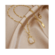 thumbnail image 4 of Collar Flor De Tulipán Color Dorado, 4 of 4