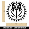 thumbnail image 2 of Barbarian Skull Battle Axe Self-Inking Rubber Stamp Ink Stamper - Black Ink - Medium 1 Inch, 2 of 7