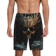 thumbnail image 1 of Balery Vintage Ornate Skull Pantalones cortos de pijama de punto de algodón para hombre con cinturilla y bolsillos-XX-Large, 1 of 6