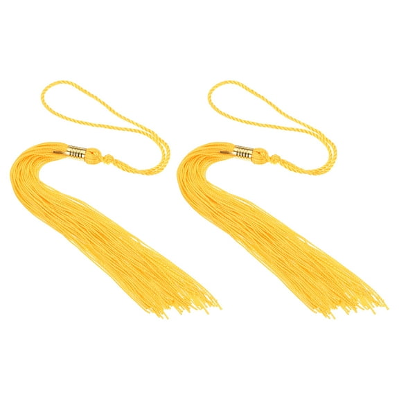 Uxcell Tassel Graduation, Graduation Cap Tassel for Graduation Cap Decorate Tassel Charm, Golden 2Pack