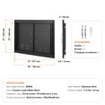 thumbnail image 5 of KFFKFF Barbecue Access Portal, 30W x 21H Inch Twin Exterior Culinary Gate, Chilled Panel Recessed Entry, Wall Upright Passage with Grips and Vents, for Barbecue Isle, Grill Spot, External Locker, 5 of 9