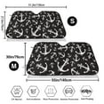 thumbnail image 3 of Kdxio Anchor Print Windshield Sun Shade,UV Rays and Sun Heat Protection,Sunshade for Car Windshield,Car Shade Front Windshield - Small, 3 of 6