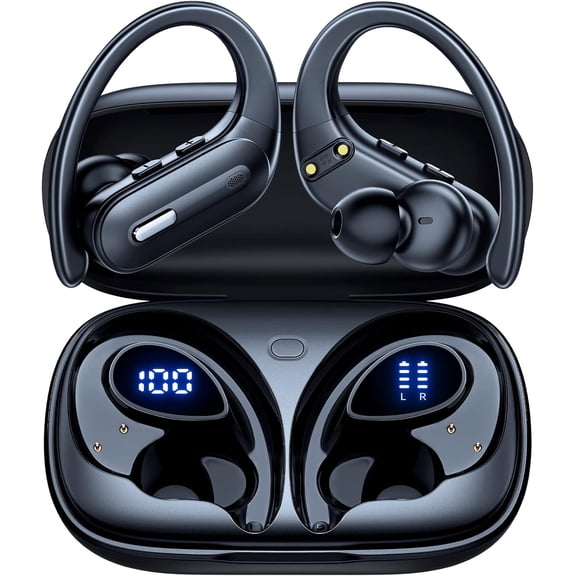 GNMN Wireless Earbuds Bluetooth Sports Headphones with Hi-Fi Bass X19