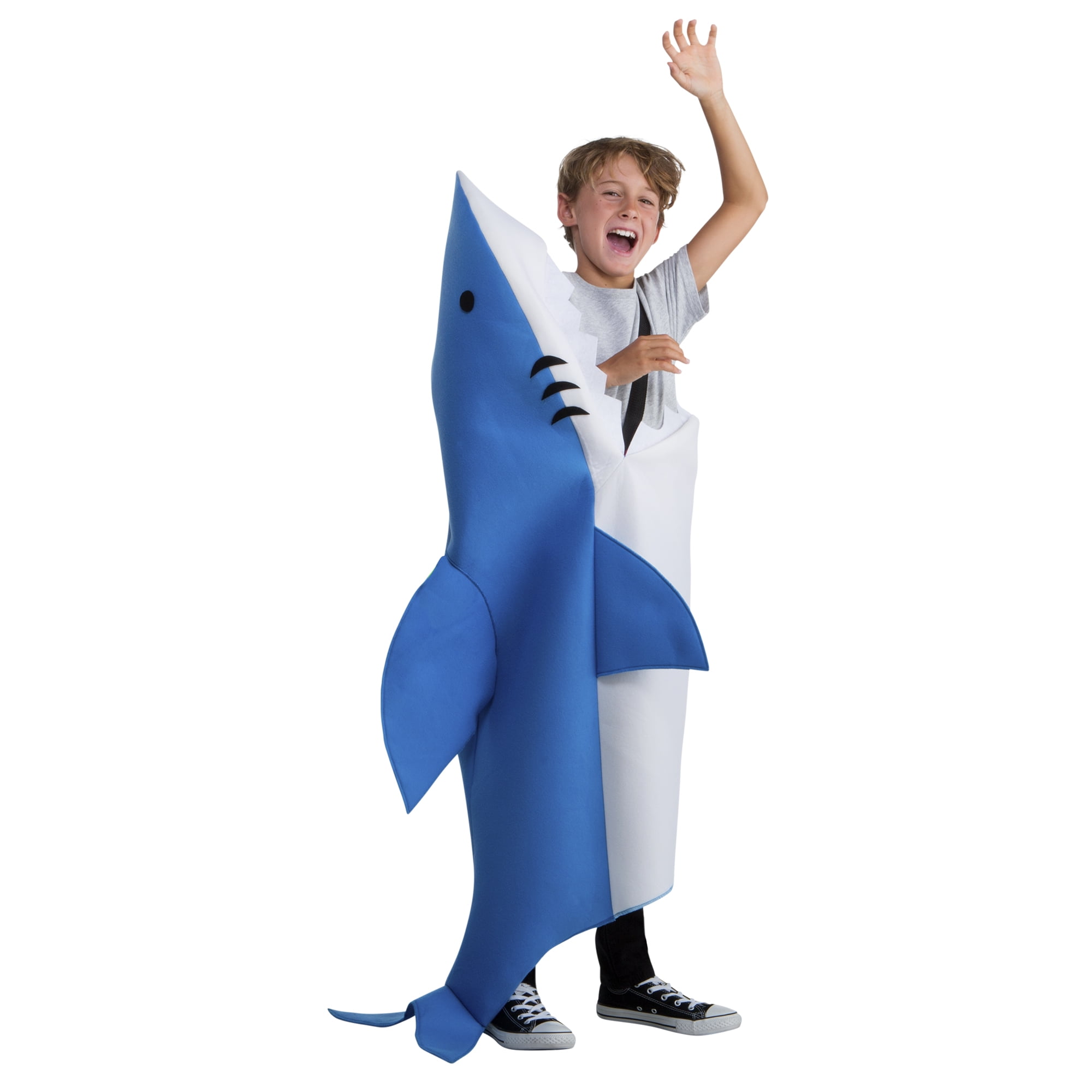 Boy Shark Attack One Size Halloween Dress Up Role Play Costume Walmart Com Walmart Com