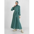 thumbnail image 3 of Refka Green Almond Modest Dress, 3 of 5