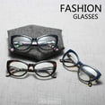thumbnail image 6 of FEISEDY Womens Cateye Glasses Frame Printed Eyewear Clear Lenses Eyeglasses B2441, 6 of 13