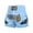 A Light Blue, variant on TiaoBug Kids Boys Muay Thai Shorts Kick Shorts Fight Kickboxing Shorts Fitness Training Sportwear A Red 8-12