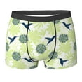 thumbnail image 6 of Men's Boxer Briefs, Art Deco Hummingbird Soft Comfy Mens Underwear Boxer Briefs Breathable With Widen Waist, 6 of 7