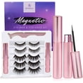thumbnail image 1 of Pestañas magnéticas Arishine, 5 pares, reutilizables con aplicador, 1 of 8