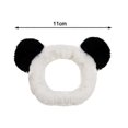 thumbnail image 5 of Makeup Headbands, Women's Fashion Plush Headband Hair Loop Elastic Coral Fleece Headband with Cute Pompoms for Washing Face Shower Spa Mask, 5 of 5
