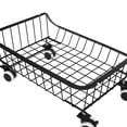 Alexent 6Tier Rolling Stackable Baskets Wire Organizer Basket With