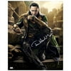 Tom Hiddleston Autographed Loki 16?20 Master of Mischief Photo