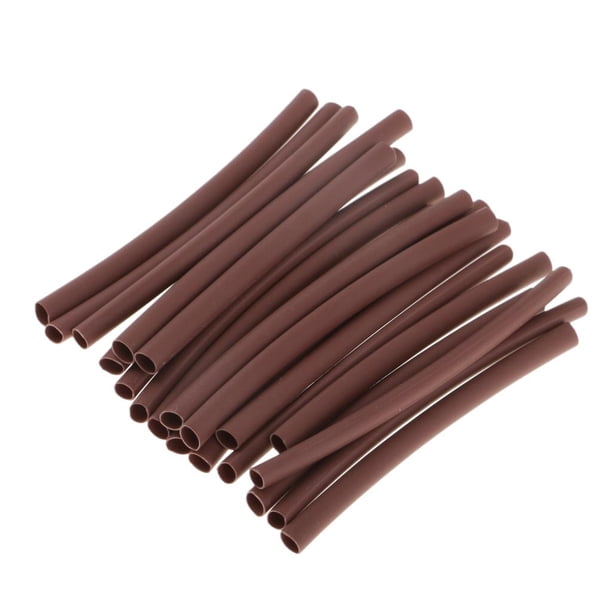 Tubo termorretráctil de 20 piezas, fundas Ronnie Rigs, tubos para la fabricación de aparejos de carpa marrón