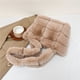 thumbnail image 5 of Bolso Hombro para Mujer Mano Peludo Informal Felpa Compras Suave (caqui), 5 of 6