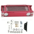 thumbnail image 1 of Oil Cooler Radiator, Aluminium Alloy Engine Oil Cooler Motorcycle Oil Cooler Radiator  For 100-250CC Off-Road Vehicle 85x200x45mm, 1 of 8