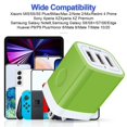 thumbnail image 6 of AILKIN USB Wall Charger,USB Charger Block Adapter,3.1A/2PACK Multi Port Fast Charging Station Power Base USB Charger Block Plug for iPhone Wall Charger Block,Green, 6 of 6