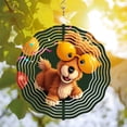 thumbnail image 3 of Colorful Metal Hanging Wind Spinners & Chimes for Yard - Festive Design with Vibrant Patterns Perfect for Garden Decor, 3 of 6