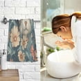 thumbnail image 7 of Yayeee 100% Cotton Hand Towels for Bathroom 16" x 28" Soft Absorbent Kitchen Towel, Flowers Cat, 7 of 7