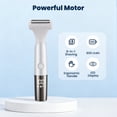 thumbnail image 3 of MTUYELI Electric Razor for Women - 8 in 1 Personal Replaceable Facial Eyebrow Razors & Nose Hair Trimmer, Wet Dry Bikini Trimmer, White, 3 of 8