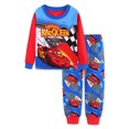 thumbnail image 3 of Conjuntos de ropa de dormir para niños y niñas, pijamas de algodón con dibujos animados McQueen, 95 coches, primavera y otoño, 3 of 6