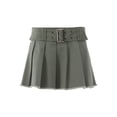 thumbnail image 5 of No Boundaries Pleated Belt Mini Skirt, Women's, 5 of 5