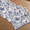 thumbnail image 6 of Blue and White Porcelain Table Runner Seasonal Spring Summer Farmhouse Indoor Kitchen Anniversary Wedding Dining Table Decorations for Home Party, 6 of 7