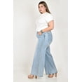 thumbnail image 2 of Jean Wide Leg con pedreria /Tallas Extras, 0626 (Azul claro) azul 42, 2 of 6