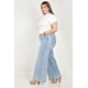 thumbnail image 2 of Jean Wide Leg con pedreria /Tallas Extras, 0626 (Azul claro) azul 40, 2 of 6