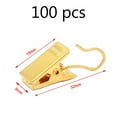 thumbnail image 5 of Non-Slip Design Heavy Duty Metal Hook Clips, Stainless Steel Smooth Hook Design For Multi-Purpose Use, Festival & Party Essential Strong Tension Clip, 100 Packs, 5 of 5