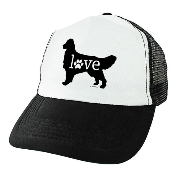 ThisWear Dog Gifts Golden Retriever Trucker Hat Golden Retriever Love Paw Print Dog Breed Hat Trucker Hat