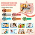 thumbnail image 5 of PayUSD Kids Camera Selfie Video Instant Print Birthday Gifts for Christmas Girls Boys Age 3-12 1080P Digital Photos Portable Toddler Toys for 4 5 6 7 8 9 10 Year Old with 32GB SD Card Pink Unicorn, 5 of 7