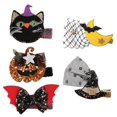 thumbnail image 1 of Halloween Hair Clips Cute Pumpkin, Bow, Cat, Moon & Durable Lightweight Barrettes for Trick or Treat Party Costumes, 1 of 3
