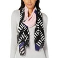 thumbnail image 2 of Calvin Klein Women's Geo Colorblocked Scarf (One size), 2 of 3