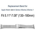 thumbnail image 5 of 2 Pack SPYCASE Compatible for Apple Watch Band 38mm Milanese Loop iWatch Band w/Screen Protector Case for Series 3 2 1 - Silver, Pink, 5 of 5