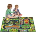 thumbnail image 1 of Oriate Kids Toy Dream Mat Racetrack Activity Playmat, Ideal Fun Carpet Racing Map for Bedroom Playroom, 47" X 31" Pretend Play Rug Safely Have Fun, Great for Playing with Car Toys 552-R, 1 of 6