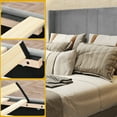 thumbnail image 4 of YITAHOME Upholstered Wingback Platform Bed with Gray Velvet Headboard, Bed Frame with Wood Slat, No Box Spring Needed, Mattress Foundation (Queen), 4 of 6