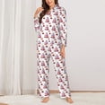 thumbnail image 2 of Sigee Strawberry Blueberry Cream Cake for Women’s Pajama Sets Long-Sleeved Pjs Sets for Women 2 piece Sleepwear-Medium, 2 of 7