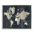 thumbnail image 5 of Stupell Industries Distressed Antique World Map Rustic Aesthetic Luster Gray Framed Floating Canvas Wall Art, 24x30, by Wild Apple Portfolio, 5 of 5